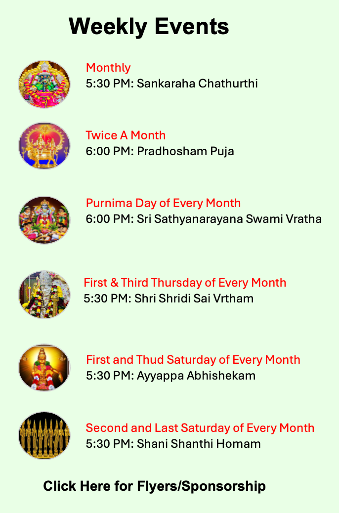 MGT Weekly Events